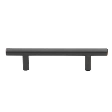 Gliderite Hardware 3-3/4 in. Center to Center Oil Rubbed Bronze Solid Steel Bar Pull - 5001-96-ORB 5001-96-ORB-1